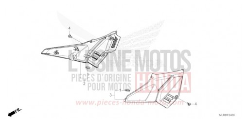 SIDE COVER CB500XAR de 2024